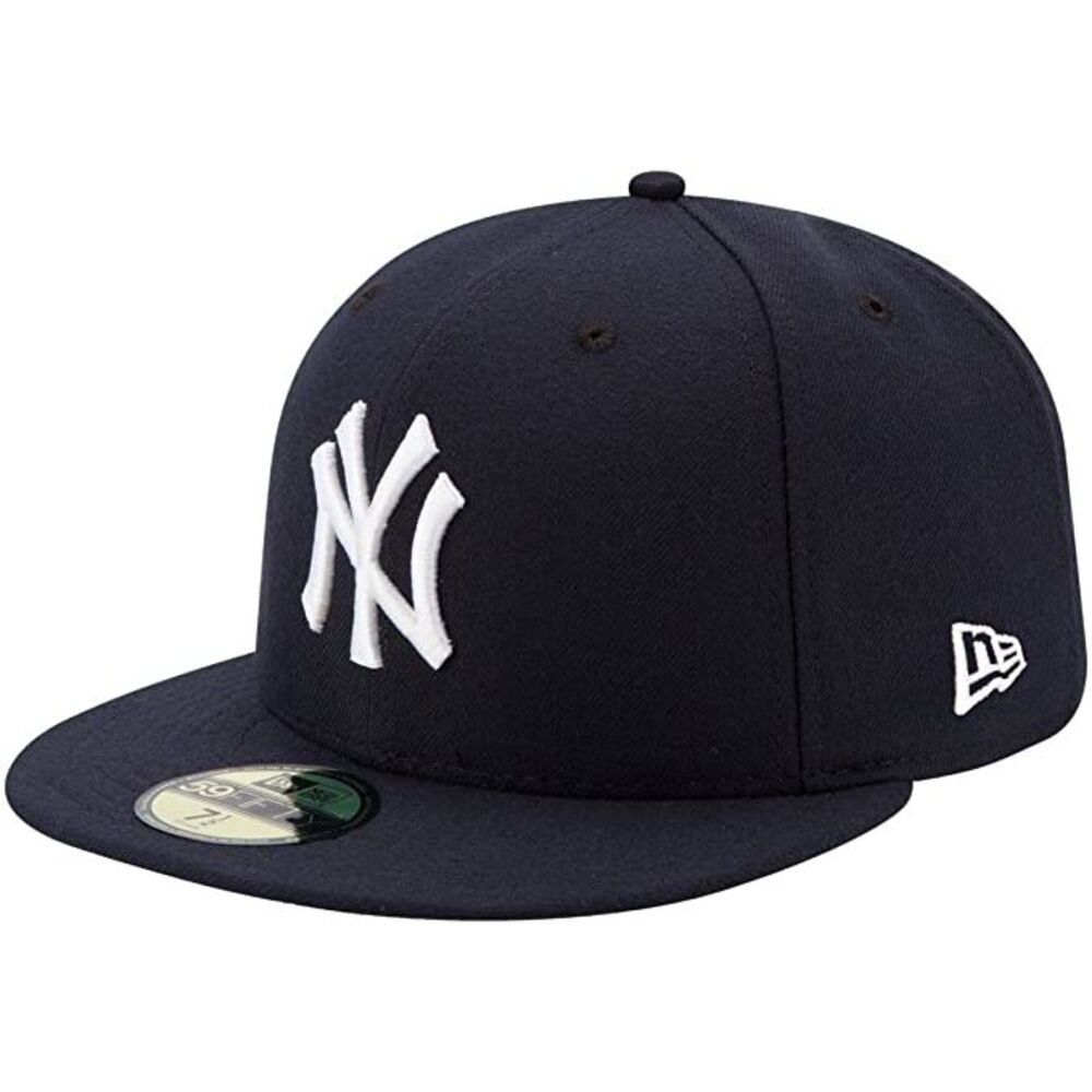 New Era Mens New York Yankees MLB Authentic Collection 59FIFTY Cap  Size 7